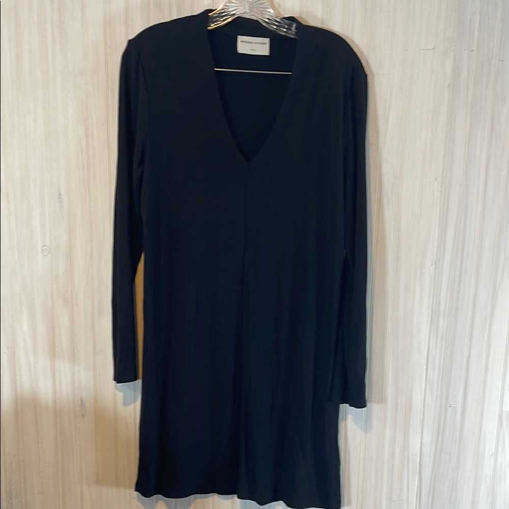 MODERN CITIZEN V NECK LONG SLEEVE DRESS SMALL